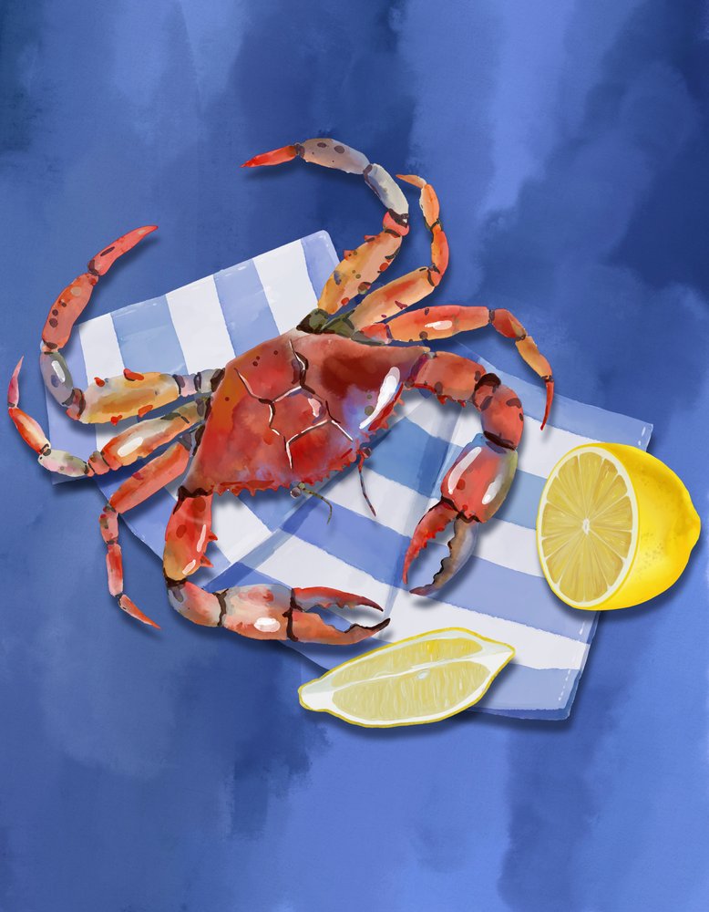 Fresh Crab and Lemon