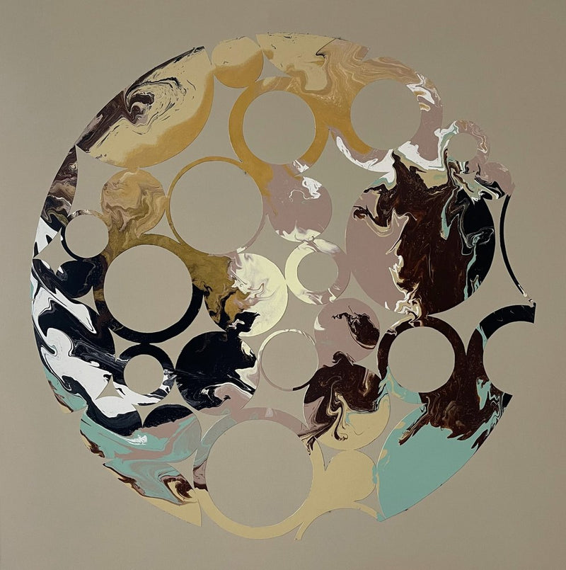Swirling Fluid Circles