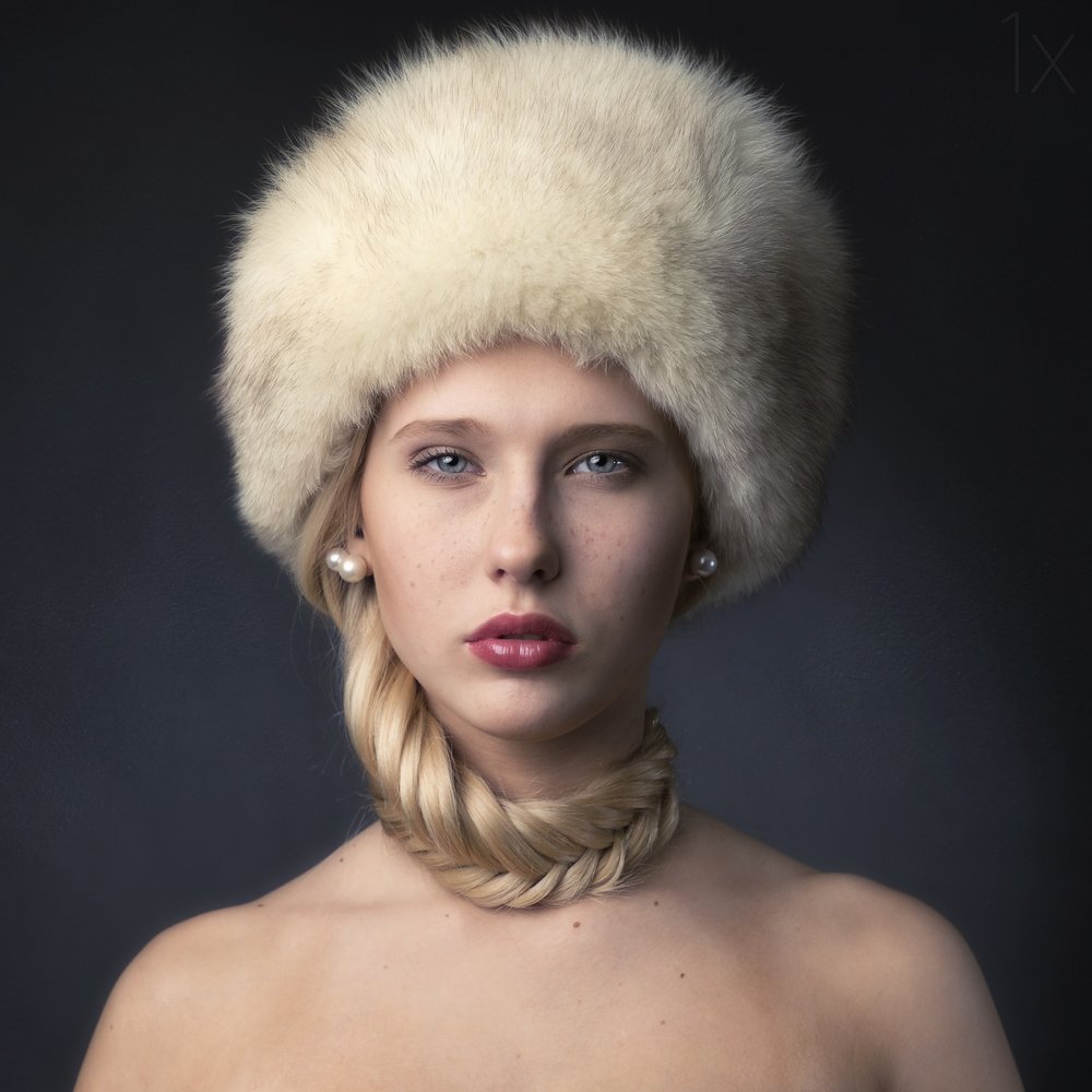 Elegant Woman Fur Hat