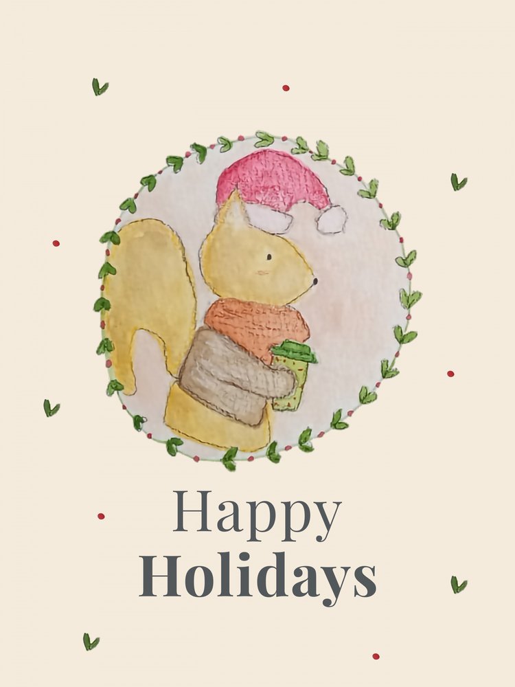 Happy Holiday Squirrel