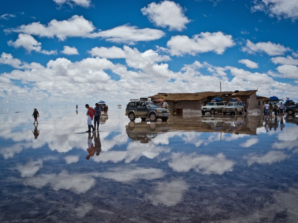 Mirrored Salt Flat Reflections