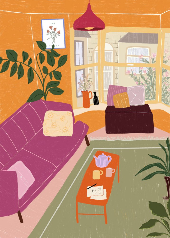 Cozy Living Room View