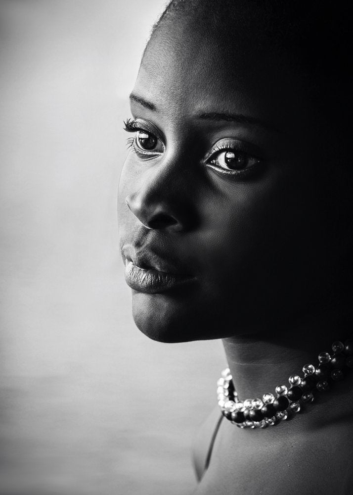 Pensive Black Woman