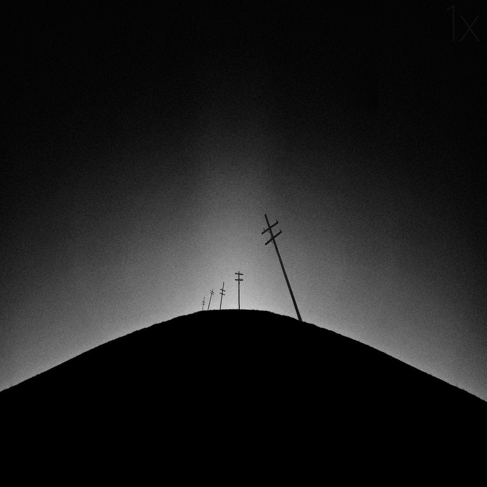 Silhouetted Hill Poles