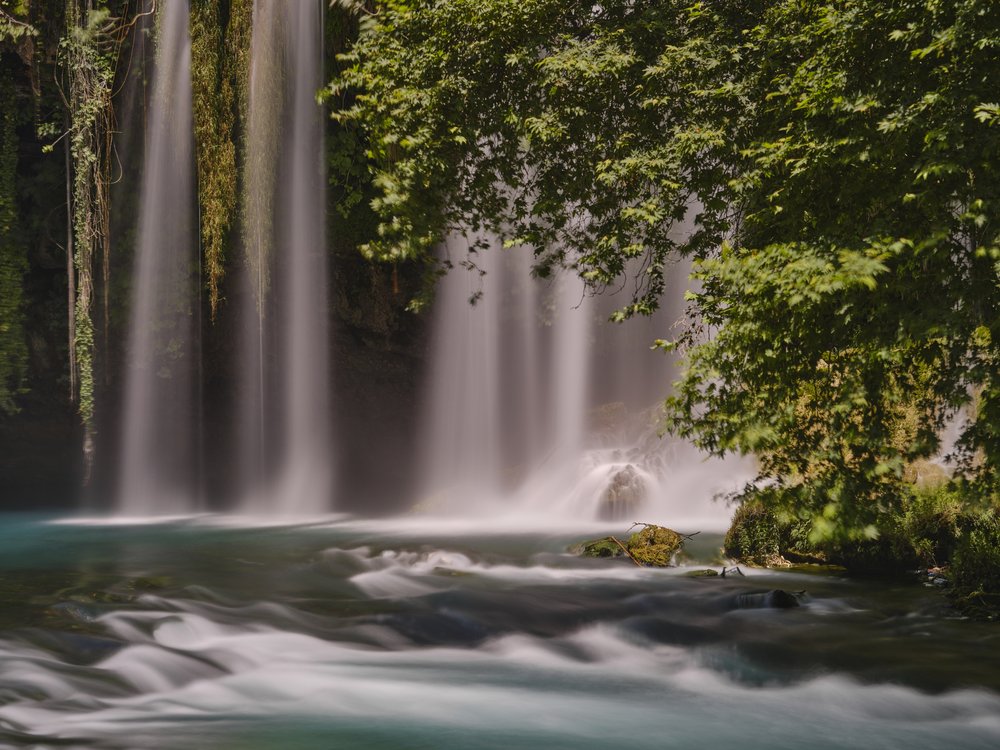 Serene Forest Waterfall