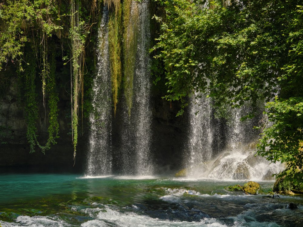 Lush Green Waterfall