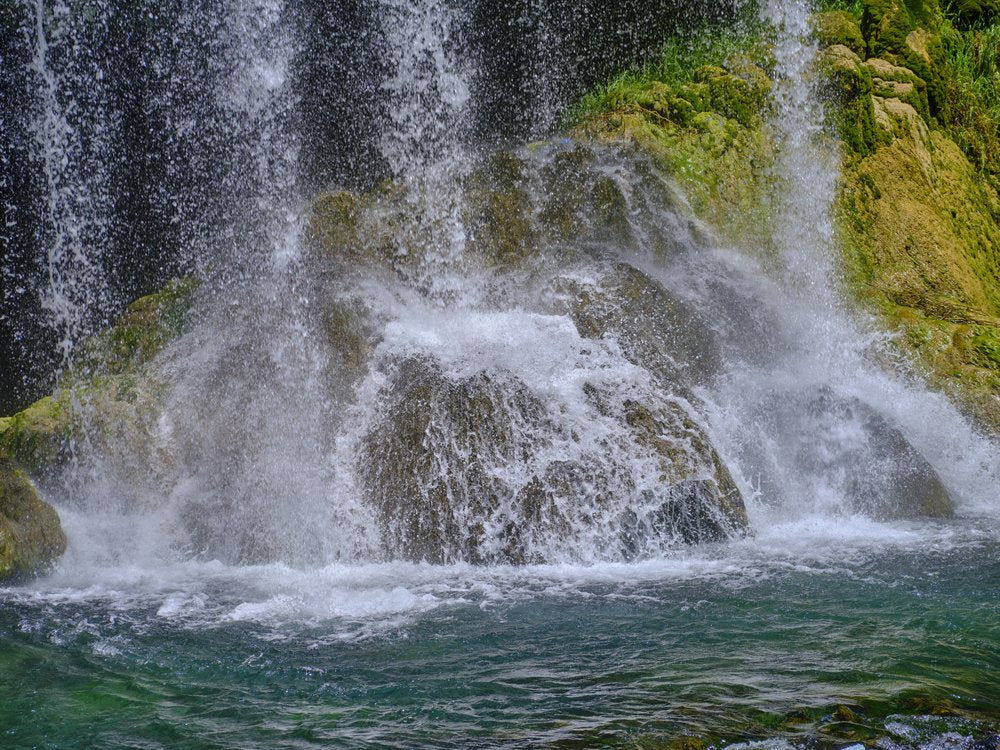 Splashing Waterfall Flow