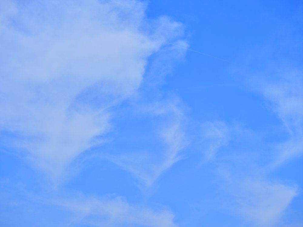 Bright Blue Sky Clouds