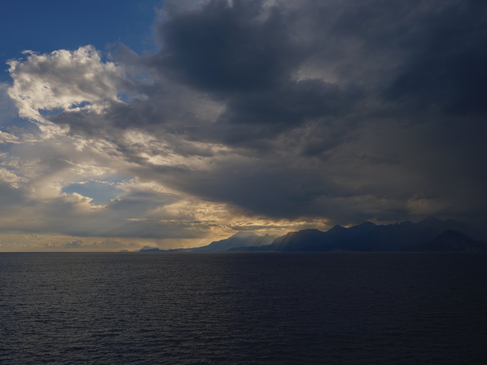 Dramatic Sea Mountain Rays