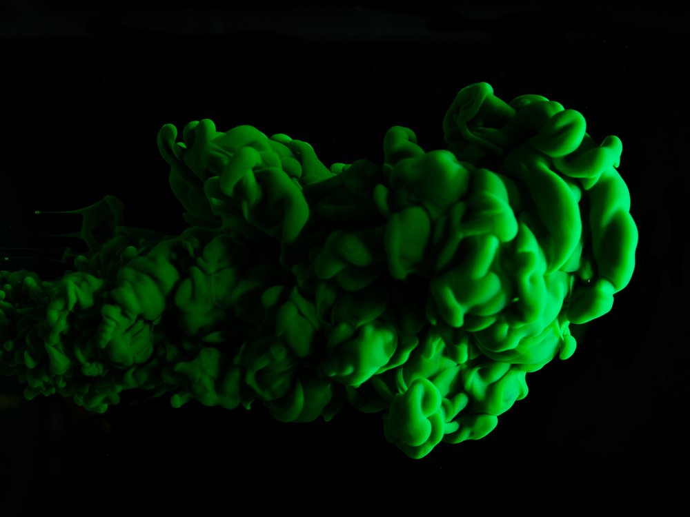 Green Ink Swirl
