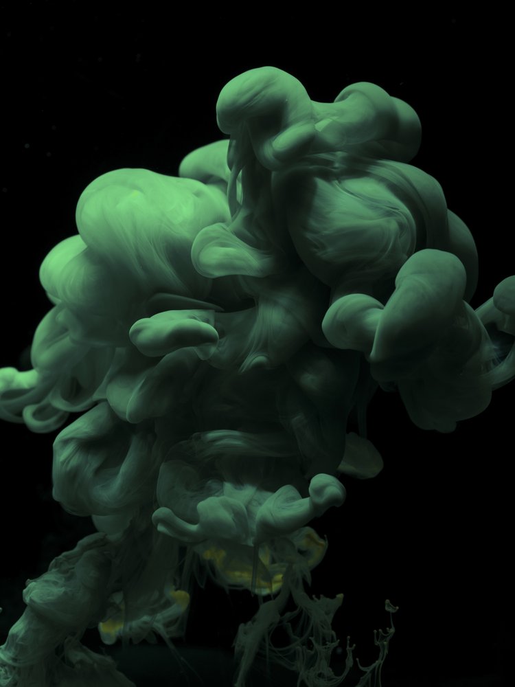 Floating Emerald Ink