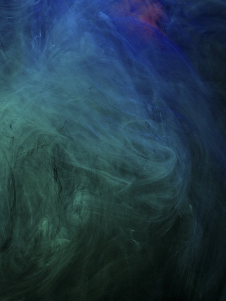 Deep Blue Green Swirls