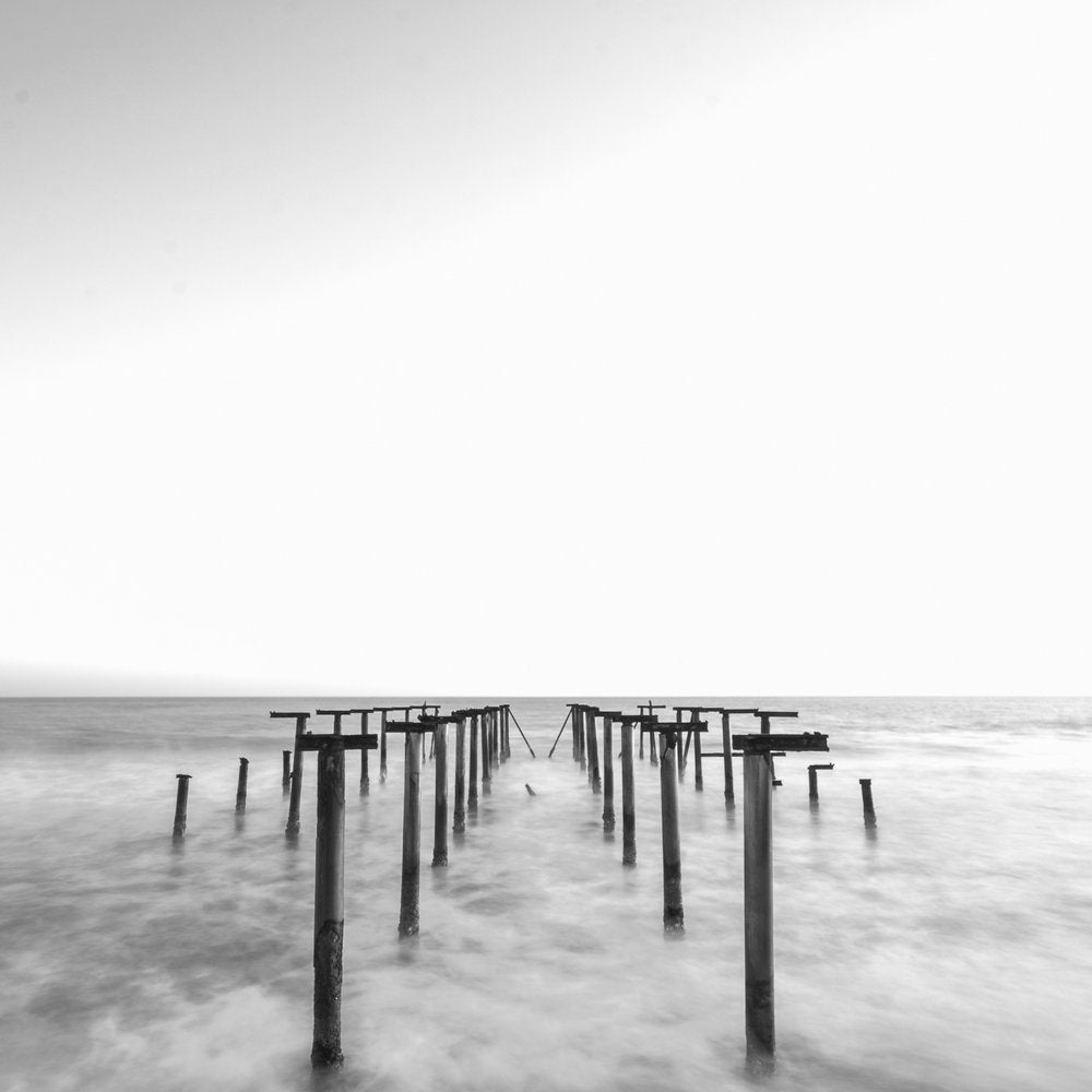 Misty Ocean Pier