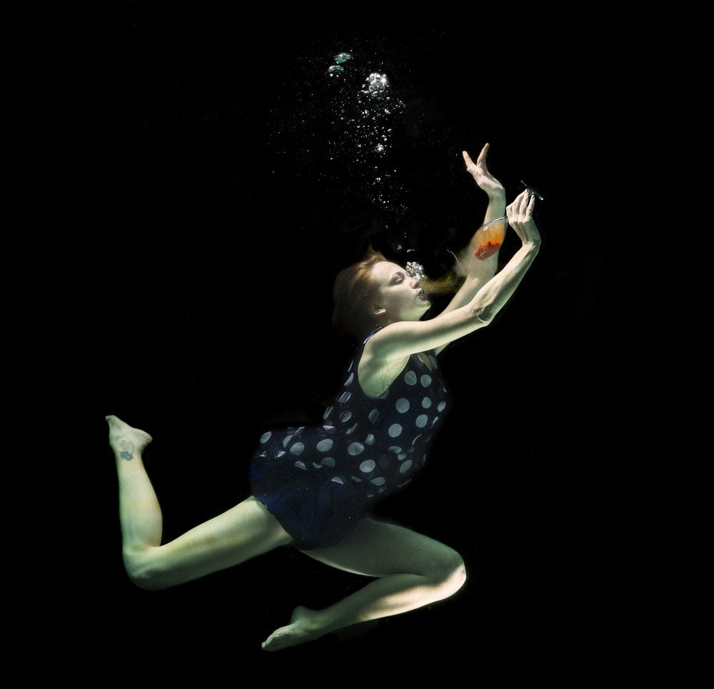 Graceful Underwater Woman