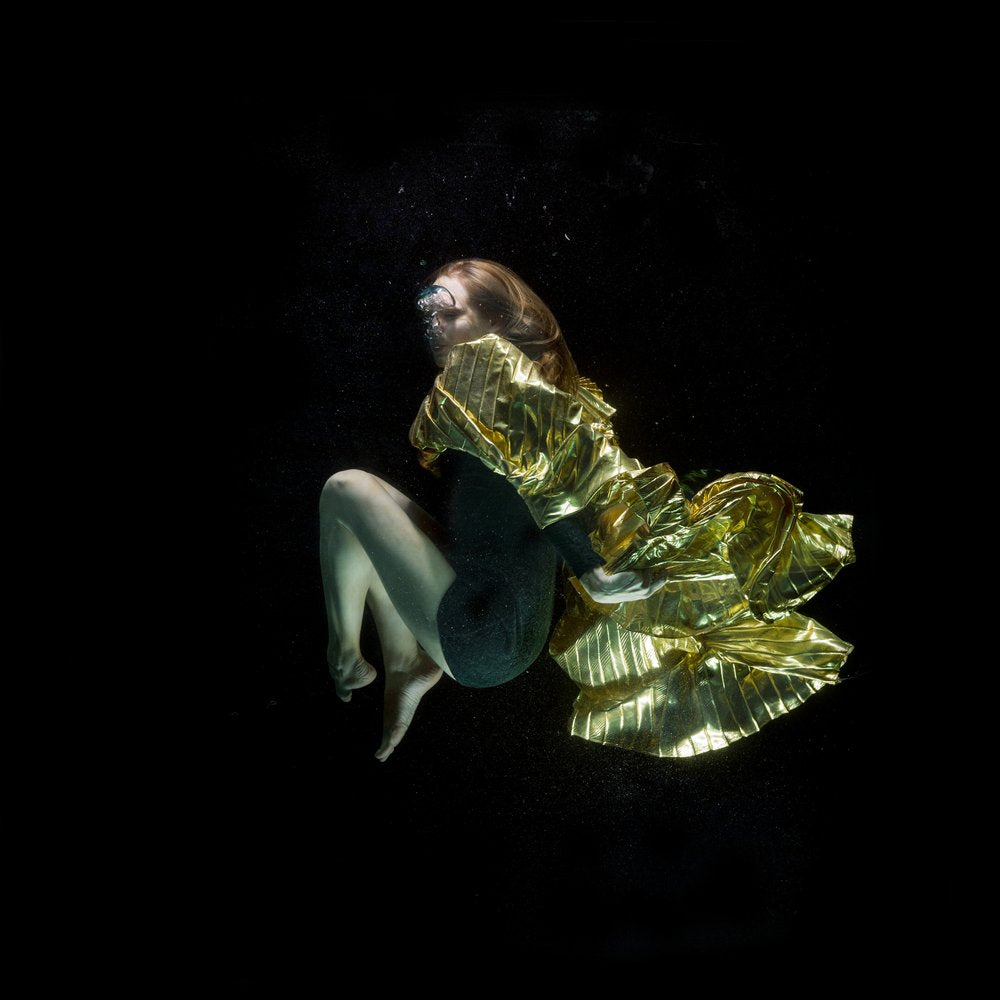 Golden Woman Underwater
