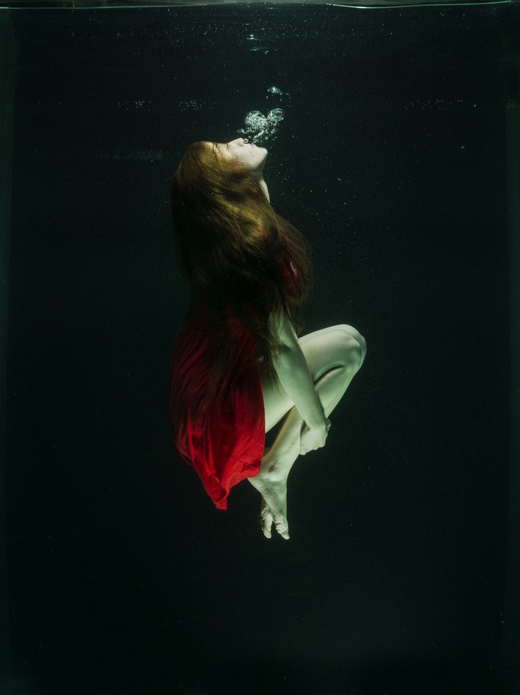 Underwater Red Dress