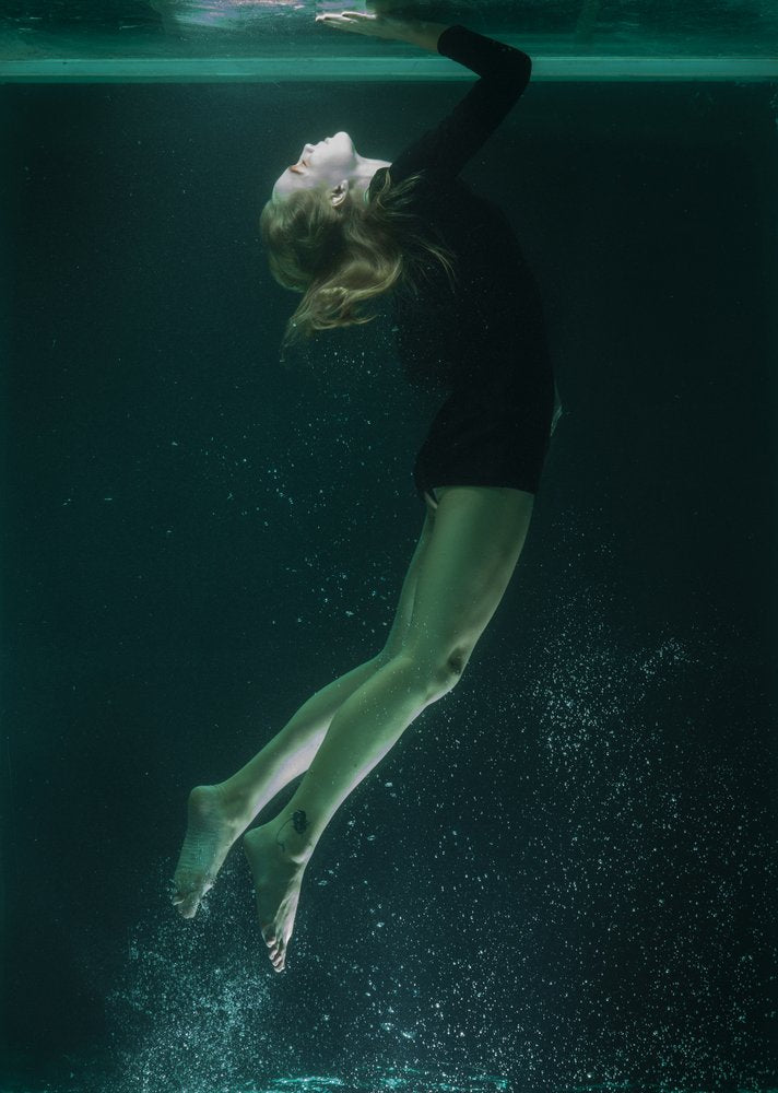 Serene Underwater Woman