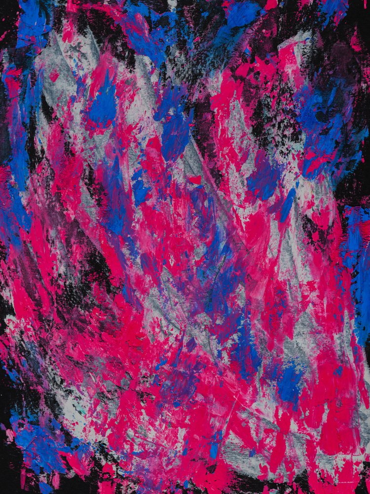 Dynamic Pink Blue Abstract