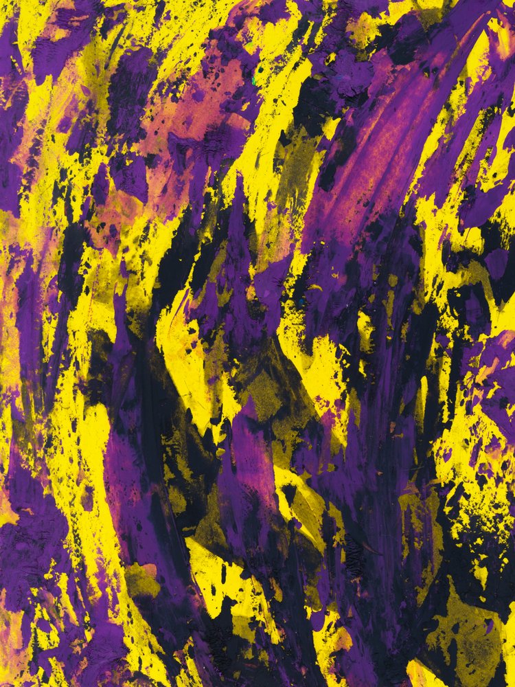 Energetic Purple Yellow Abstract