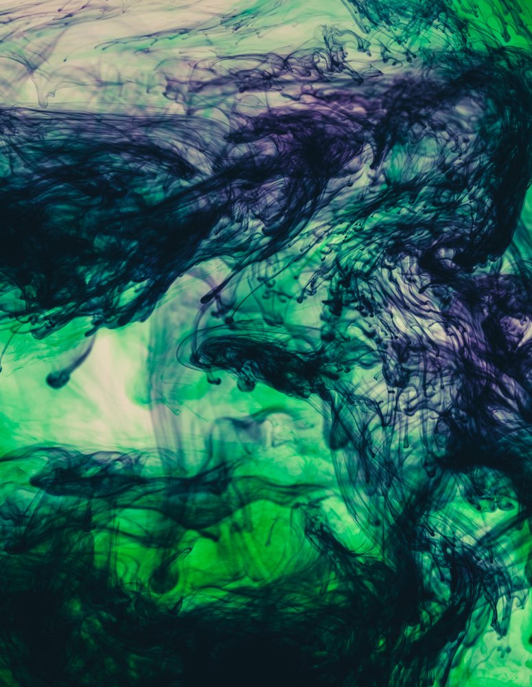 Mystical Green Blue Ink