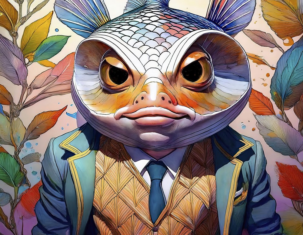 Dapper Fish Portrait