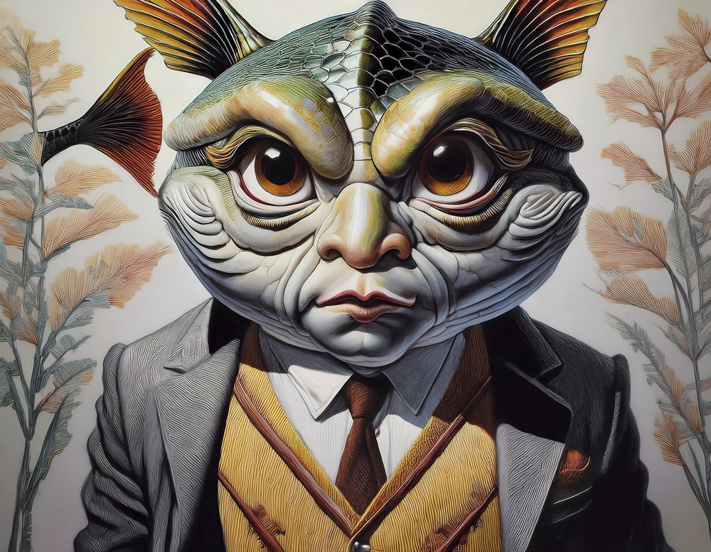 Dapper Fish Man