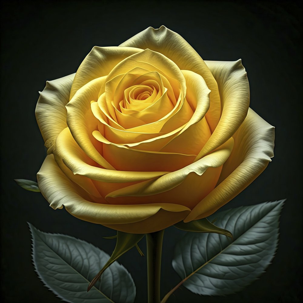 Elegant Yellow Rose