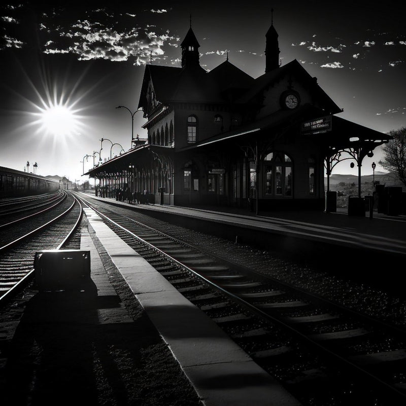 Sunlit Railway Station