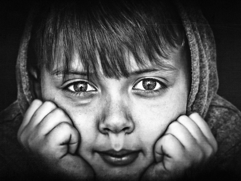 Thoughtful Boy Portrait
