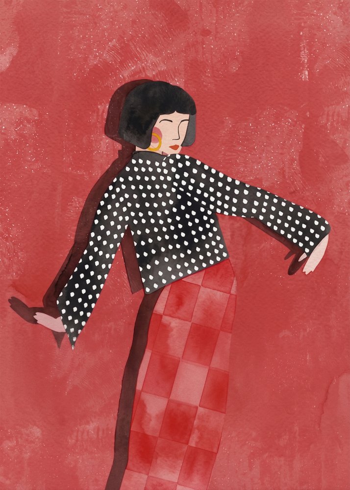 Dancing Woman Red Style