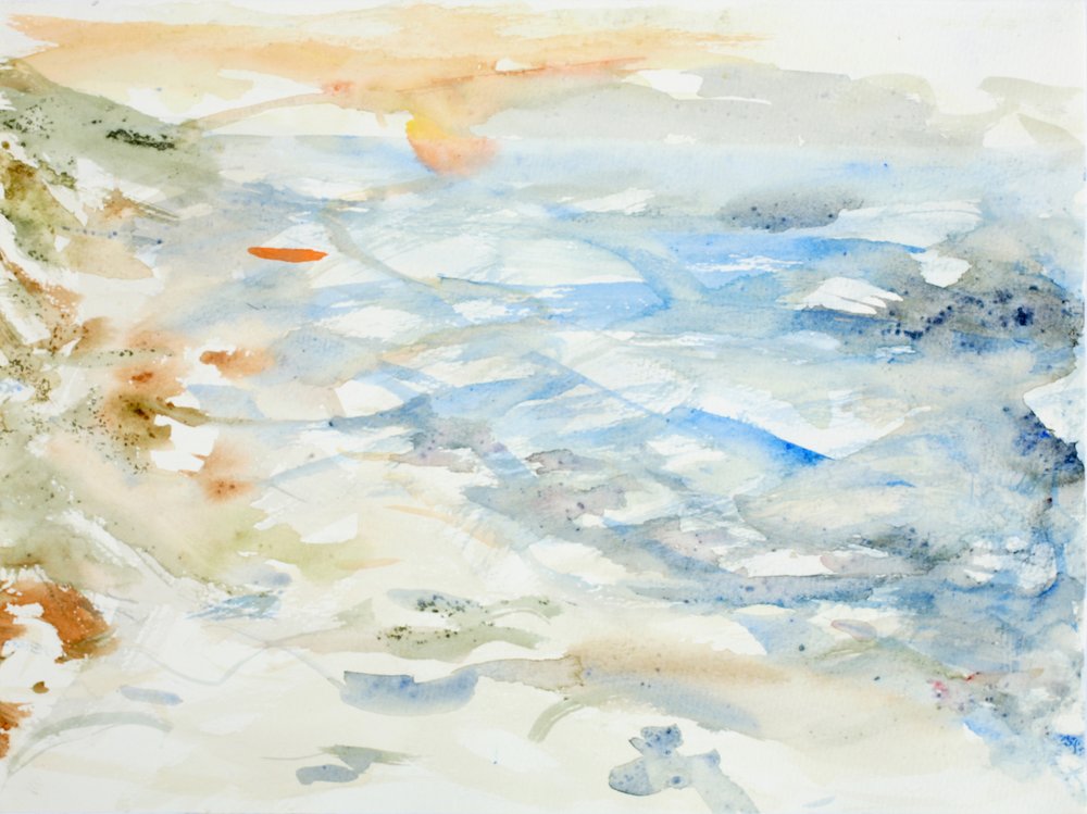 Abstract Ocean Sunrise