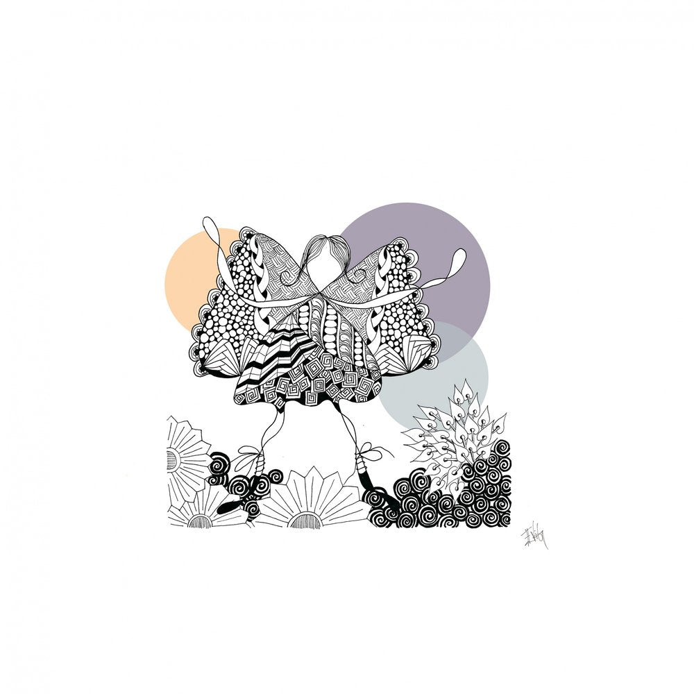 Whimsical Winged Girl