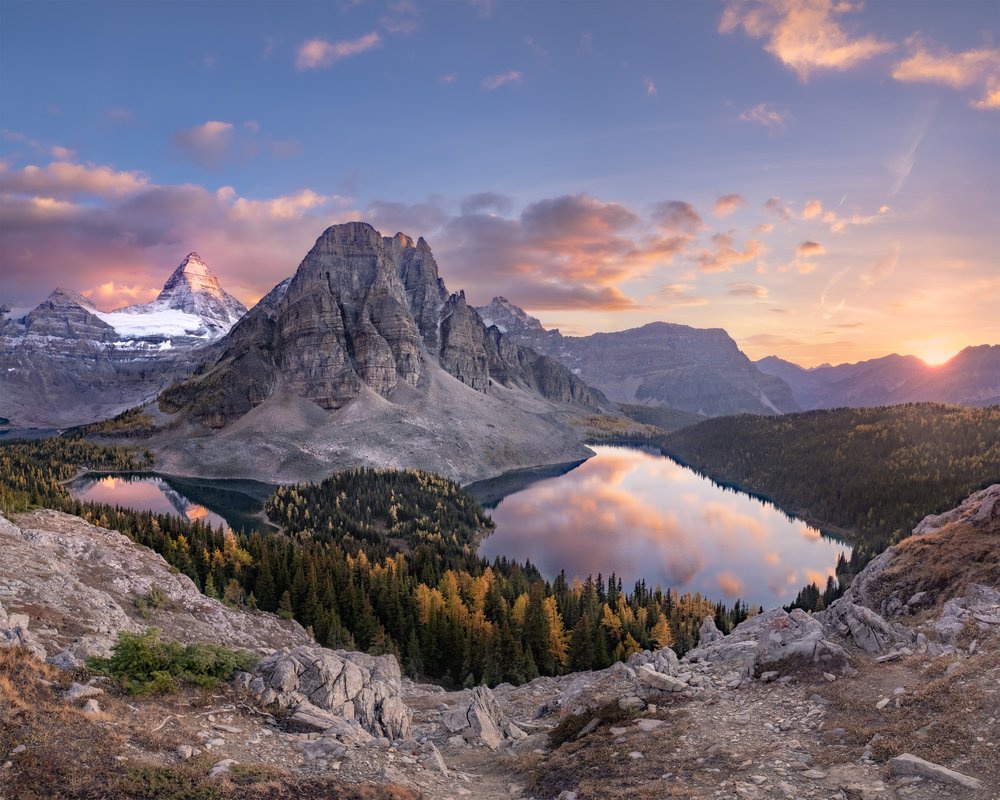 Golden Alpine Reflections