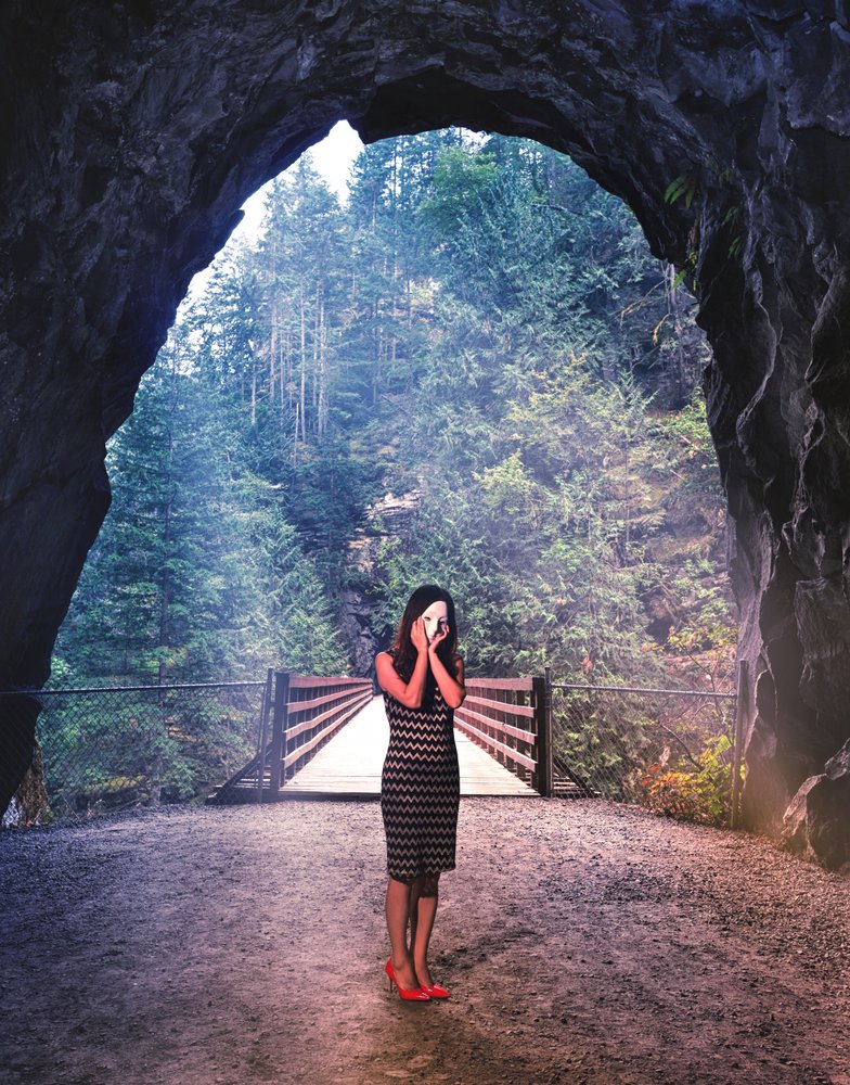 Mysterious Woman Cave Arch