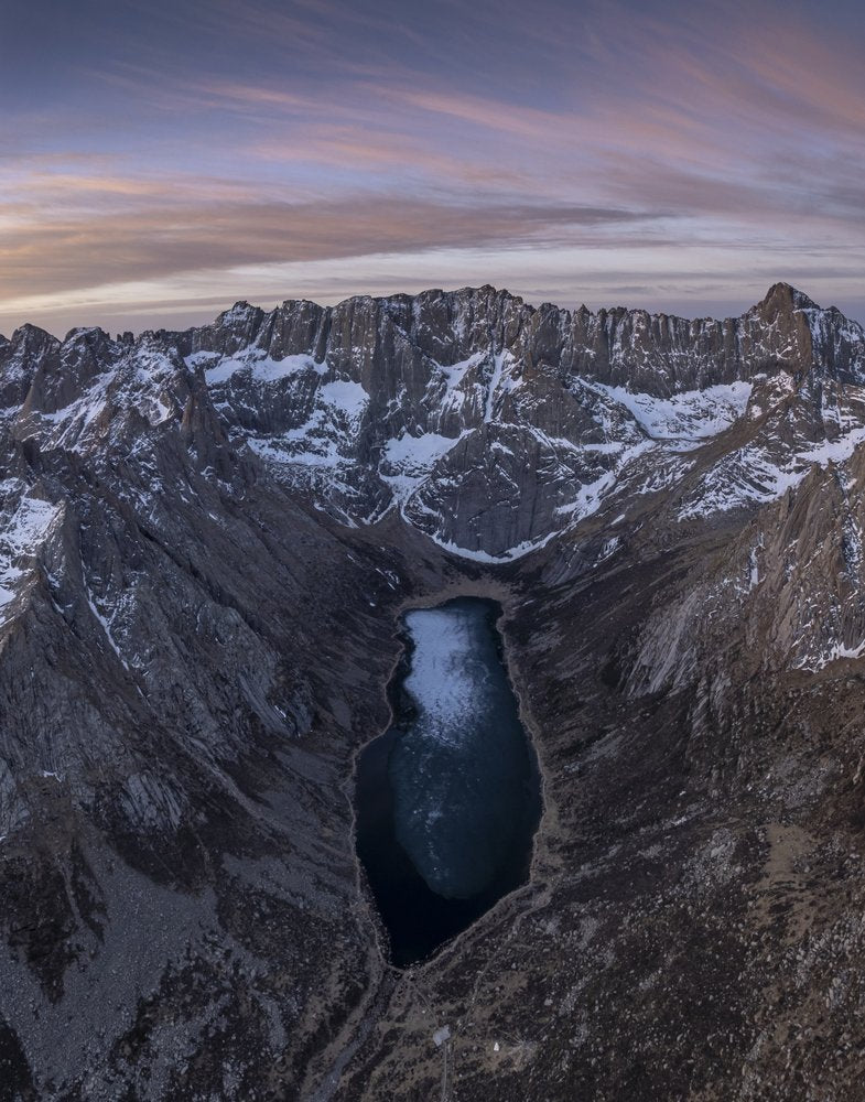 Frozen Mountain Lake
