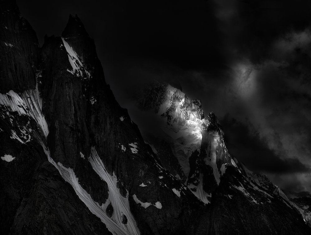 Monochrome Mountain Light