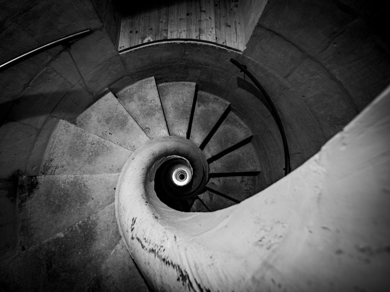 Winding Stone Staircase