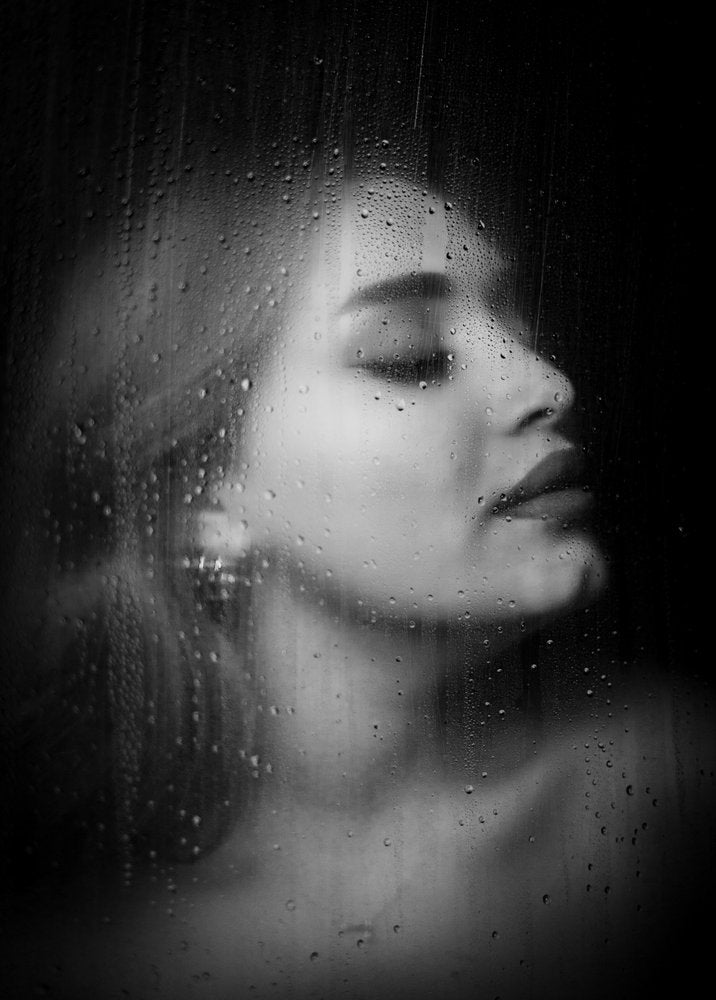 Pensive Rain Portrait