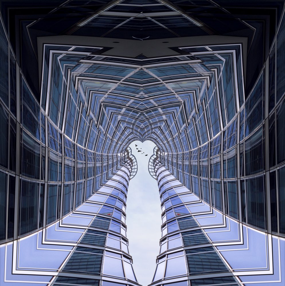 Modern Glass Heart