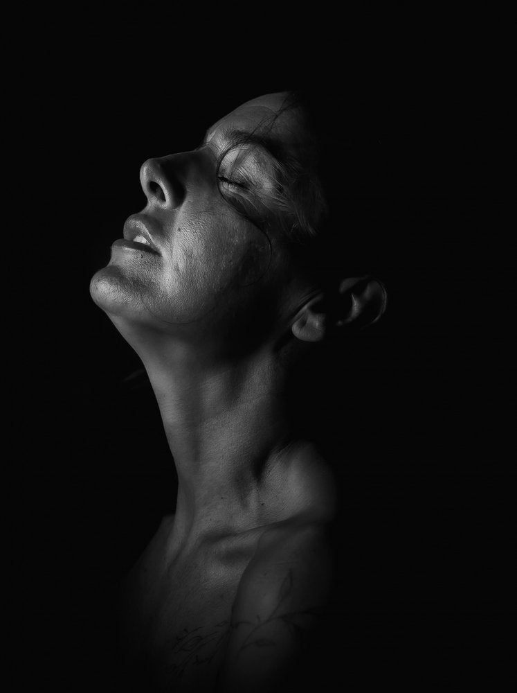 Serene Upward Gaze