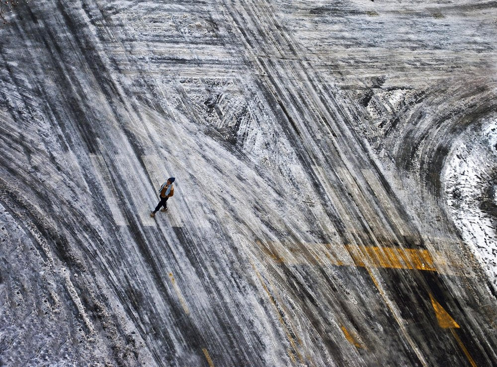 Solitary Winter Walk