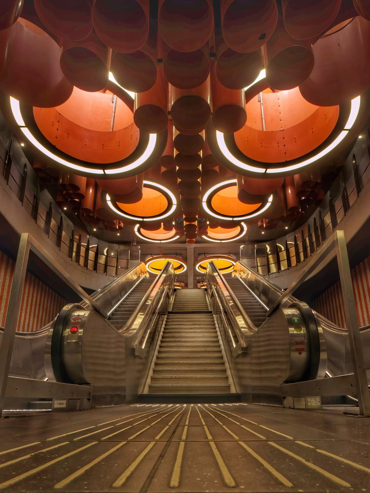 Futuristic Metro Station