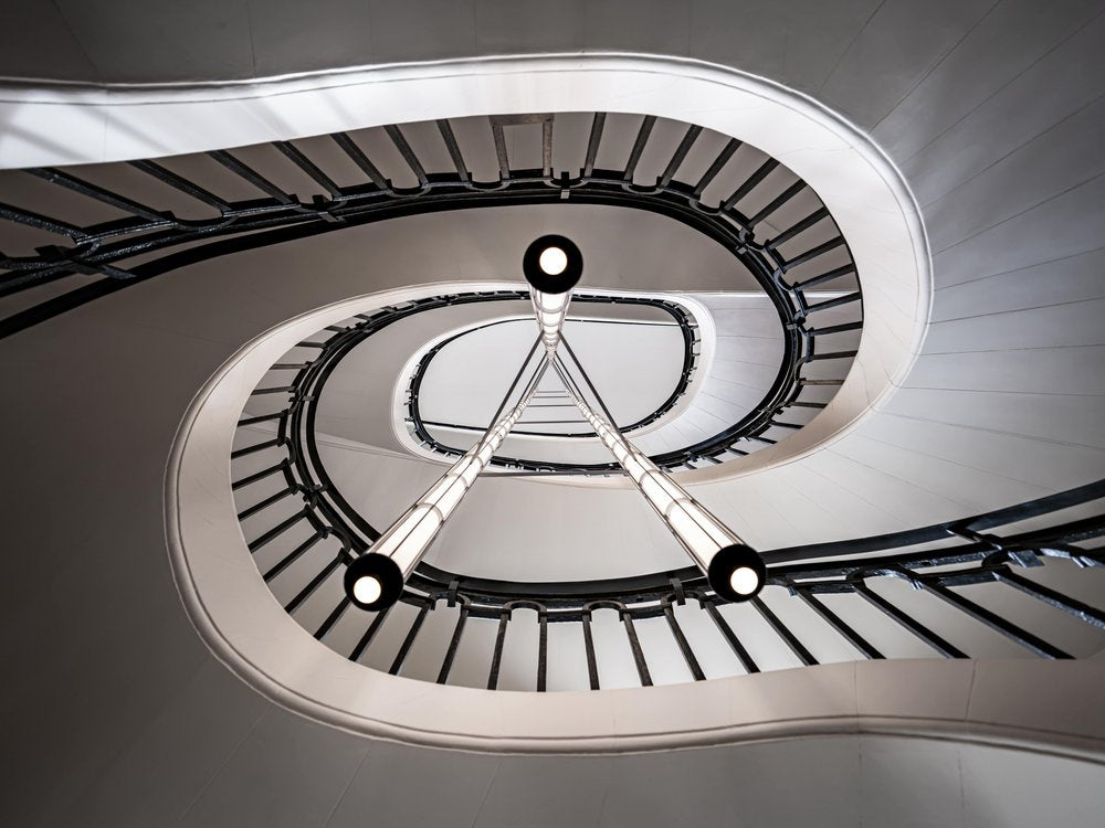 Elegant Spiral Staircase Light
