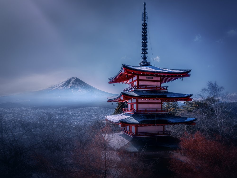 Mount Fuji Pagoda View