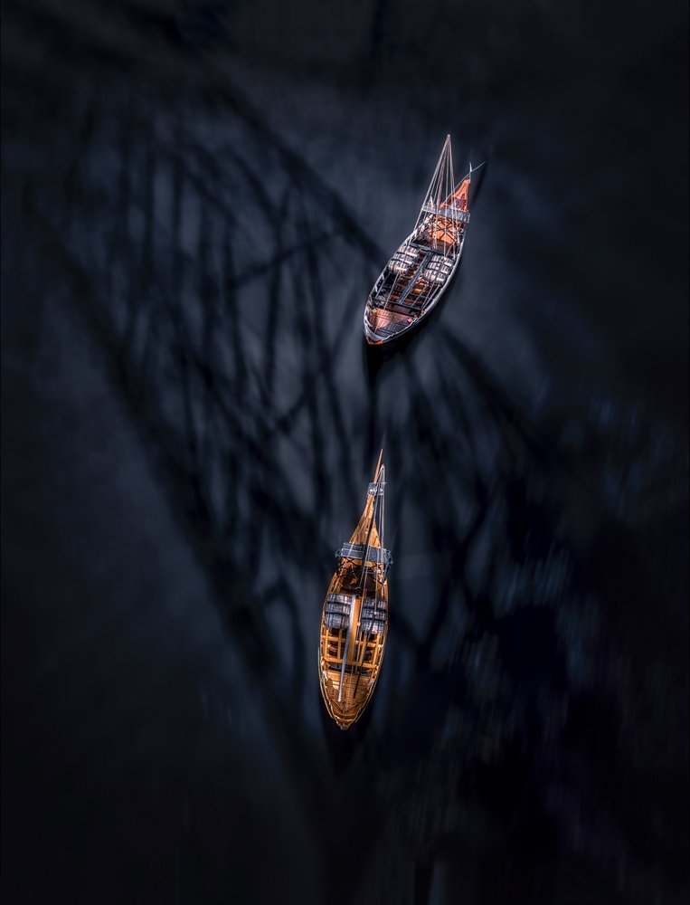 Boats and Shaded Waters