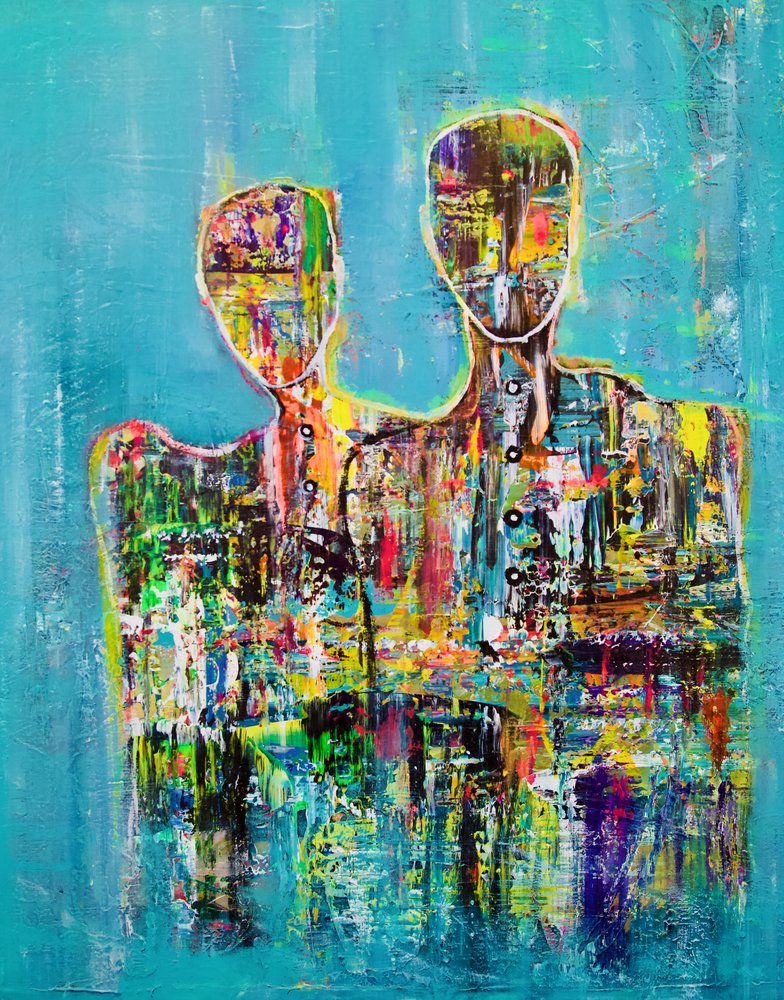 Modern Abstract Couple