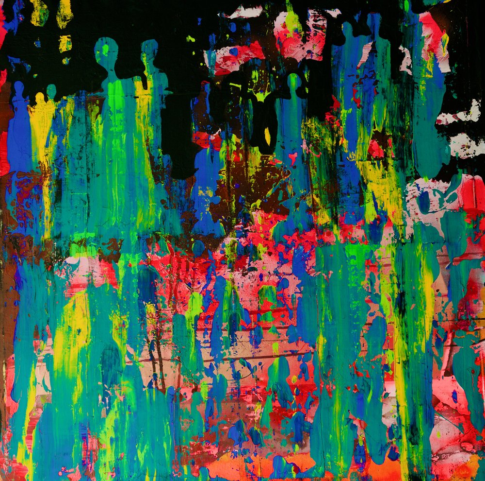 Vibrant Abstract Crowd