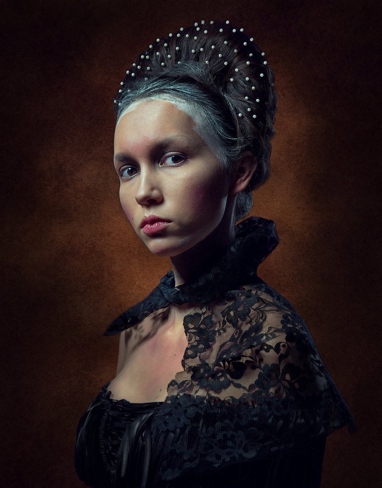 Elegant Pearl Portrait