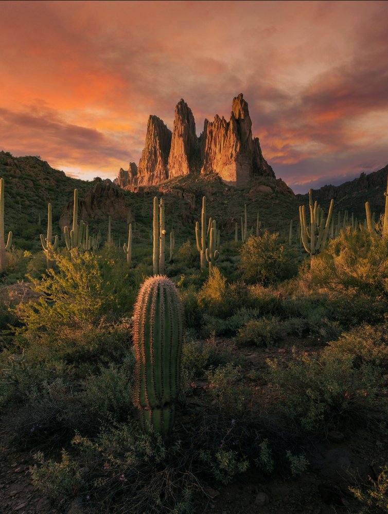 Desert Sunset Peaks
