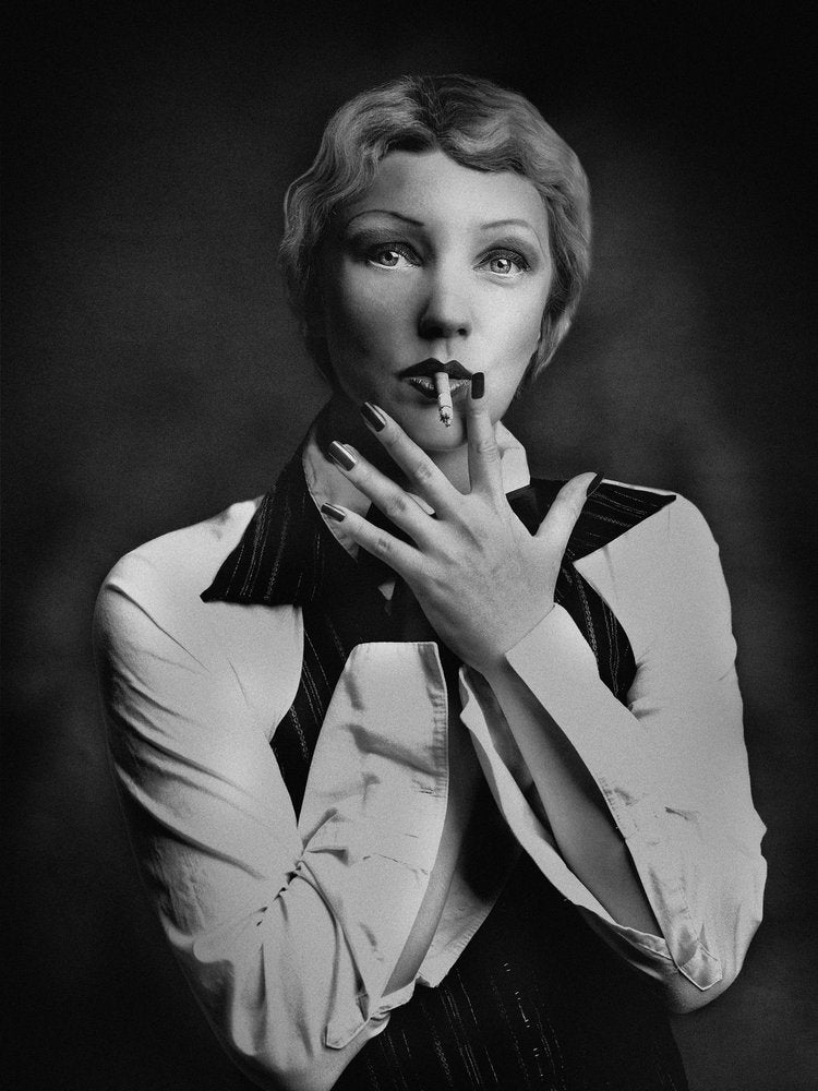 Mysterious Woman Smoking